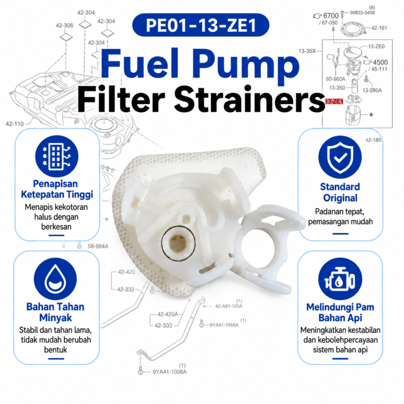 Mazda 3 / Mazda 6 / CX-3 / CX-5 / MX-5 Fuel Pump Filter Strainers PE01-13-ZE1