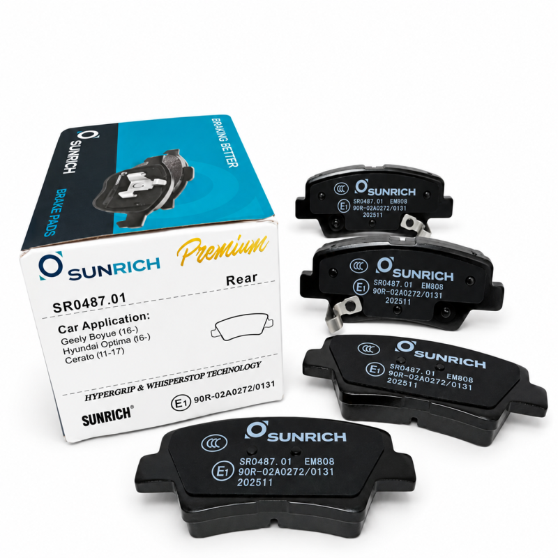 SUNRICH Proton X70, Hyundai Optima TF, Kia Cerato, Geely Boyue Rear Brake Pad Brek Belakang SR0487.01