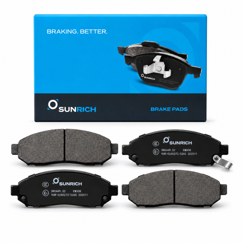 SUNRICH Nissan Navara D40, Serena C26 Front Brake Pad Brek Depan Hadapan SR0449.02