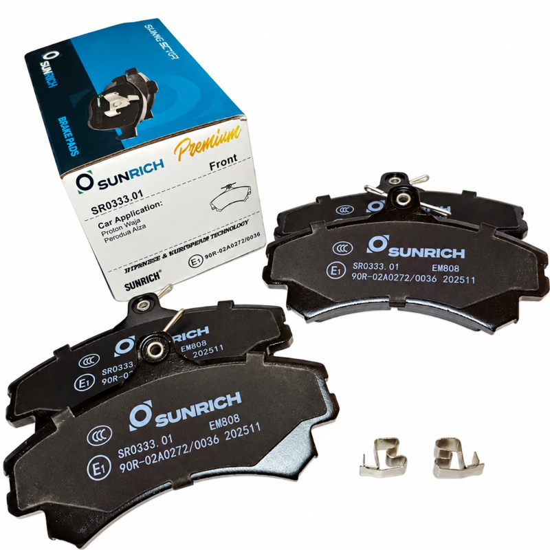 SUNRICH Proton Waja, Perodua Alza, Volve S40 Front Brake Pad Brek Depan Hadapan SR0333.01