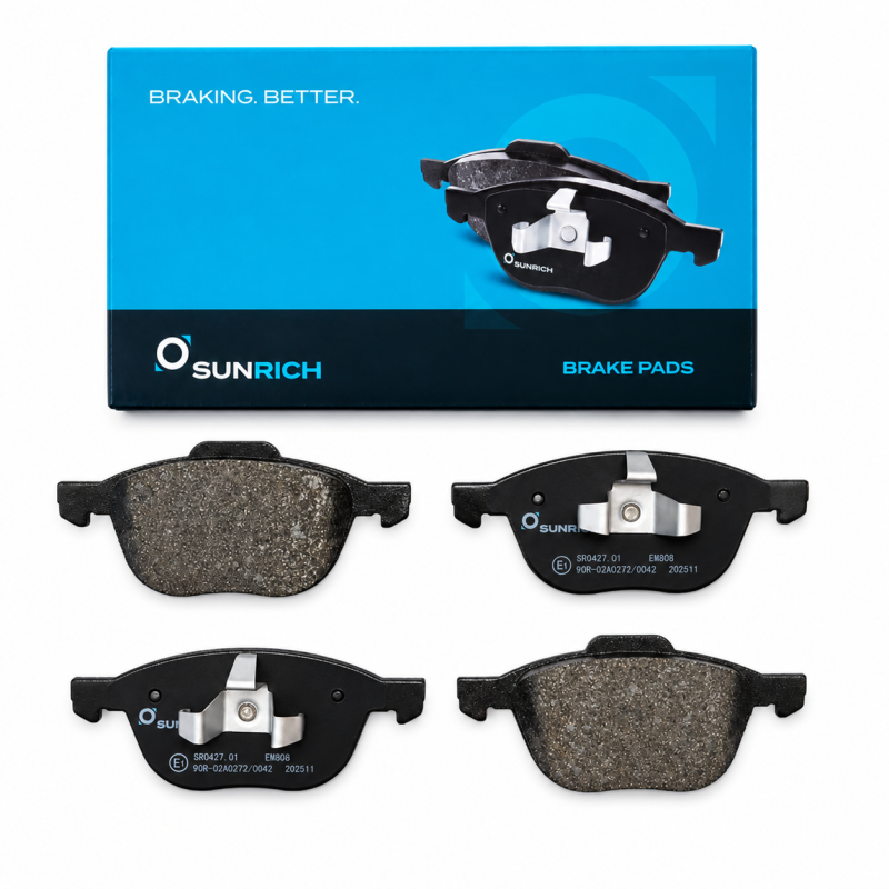 SUNRICH Ford Focus MK3, Mazda3 BK/BL, Mazda5 CR/CW, Biante CC, Volvo C30/C70 Front Brake Pad Brek Depan Hadapan
