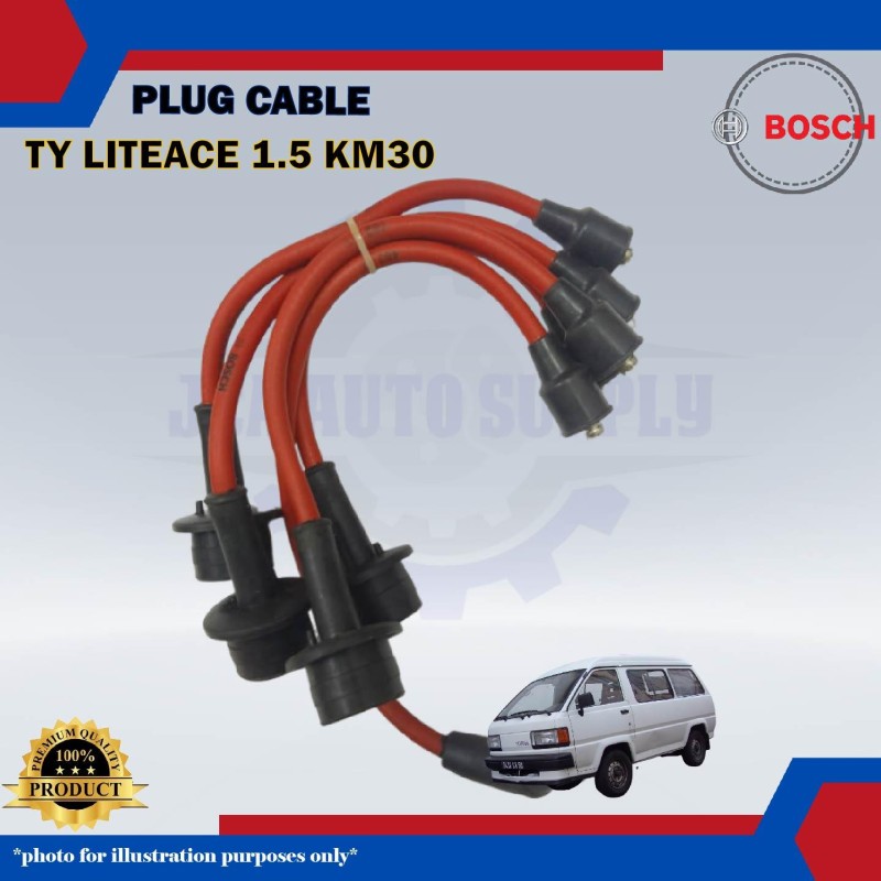Plug Cable-Toyota LiteAce 1.5cc KM30 36V-Land Cruiser-BOSCH-0986AM0024