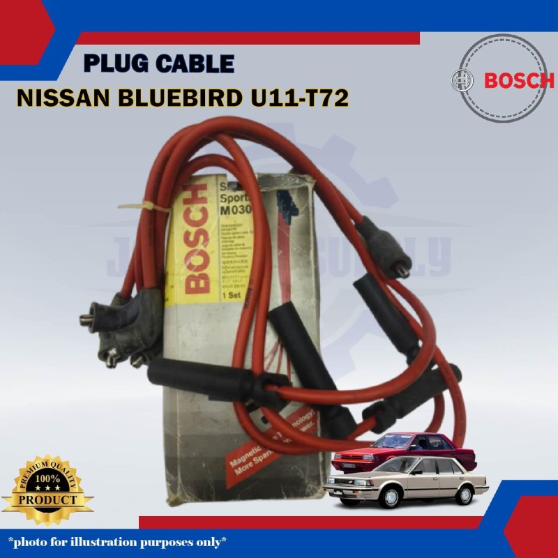 Plug Cable-Nissan Bluebird U11-T72-BOSCH-0986AM0030