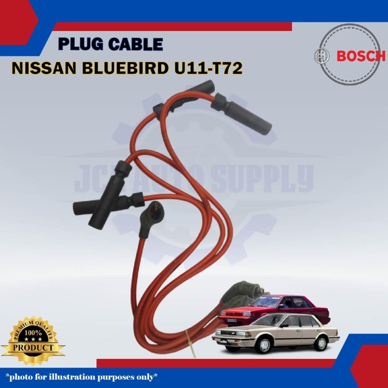 Plug Cable-Nissan Bluebird U11-T72-BOSCH-0986AM0030