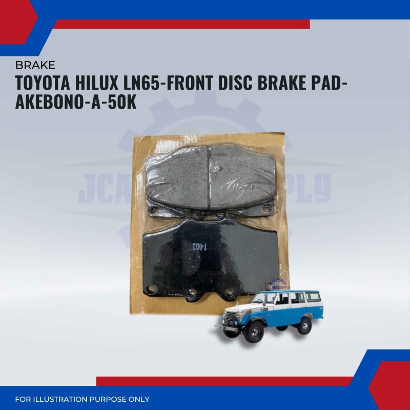 Toyota Hilux LN65-Front Disc Brake Pad-AKEBONO-A-50K