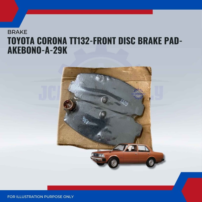 Toyota Corona TT132-Front Disc Brake Pad-AKEBONO-A-29K