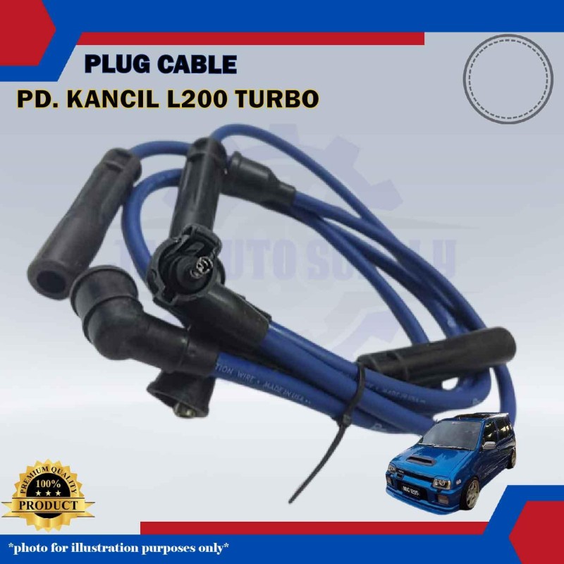 Plug Cable-Perodua Kancil L200 Turbo-Daihatsu Mira L200-Spark-PWPK06