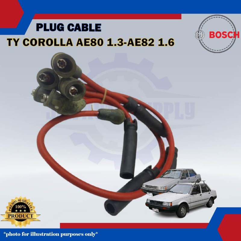 Plug Cable-Toyota Corolla AE80 1.3cc-AE82 1.6cc-Celica AT160 1.6cc-BOSCH-0986AM0017
