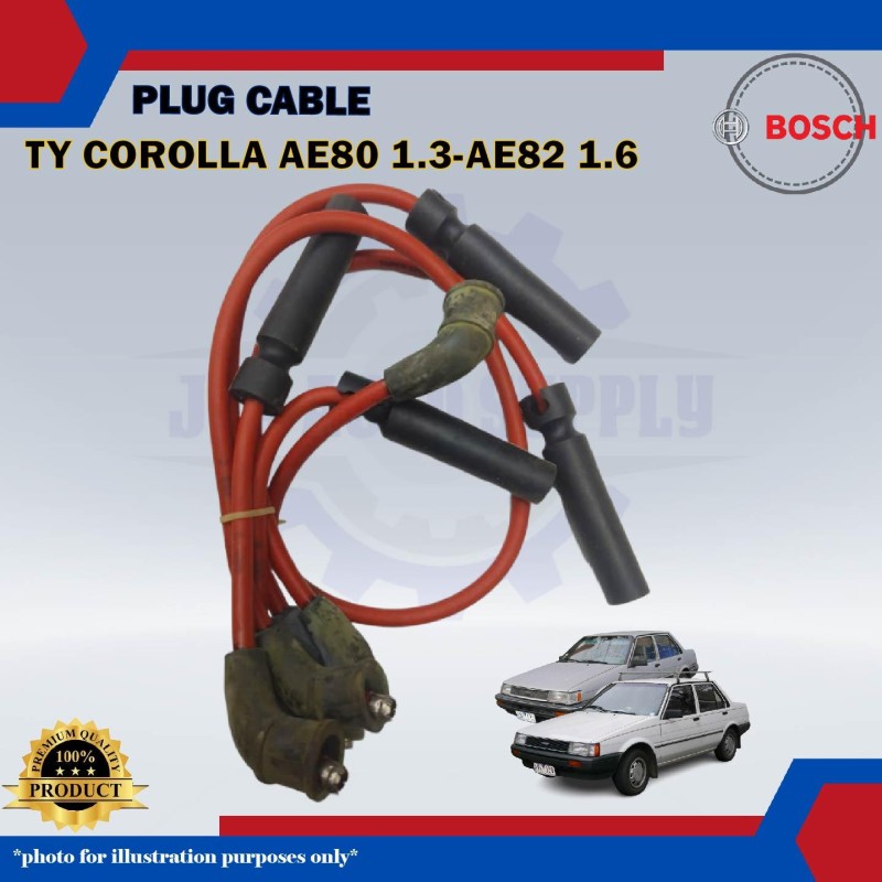 Plug Cable-Toyota Corolla AE80 1.3cc-AE82 1.6cc-Celica AT160 1.6cc-BOSCH-0986AM0017