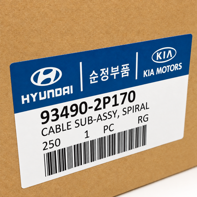 Kia Sorento XM Air Bag Clock Spring / Spiral Cable 93490-2P170