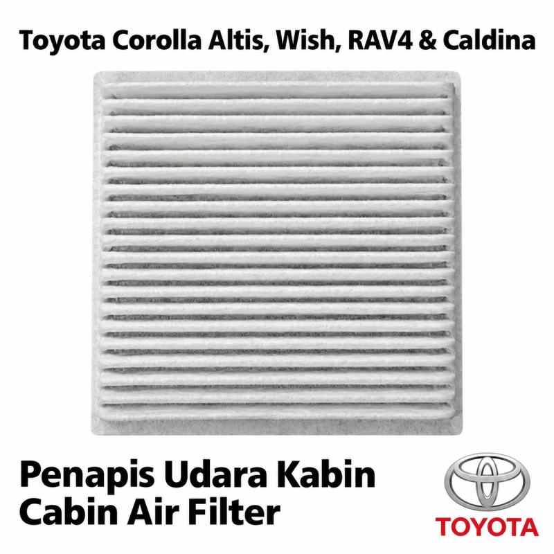 Toyota Corolla Altis ZZE121, Wish ANE10 / ZNE10, RAV4 ZCA26 / ACA20, Caldina ST246 Cabin Air Cond Filter 88568-52010