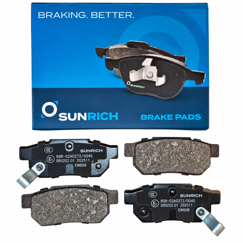 SUNRICH Honda City SEL/TMO/T9A, Jazz SAA/TFO/T5A, Civic SR4 Rear Brake Pad Brek Belakang SR0252.01 - 1 Sets