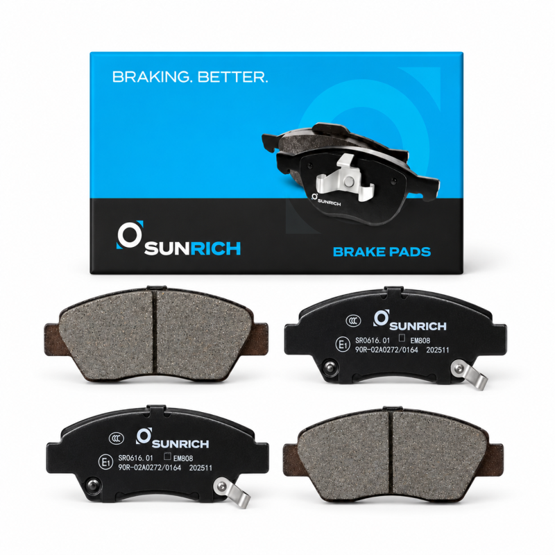 SUNRICH Honda City TMO/T9A, Jazz TFO/T5A, Civic S5A Front Brake Pad Brek Depan Hadapan SR0616.01 - 1 Sets