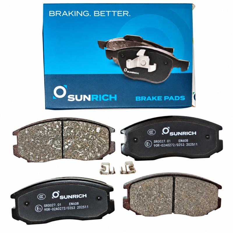 SUNRICH Proton Wira 1.3/1.5, Saga 12V, Perodua Kembara Front Brake Pad Brek Depan Hadapan SR0027.01- 1 sets