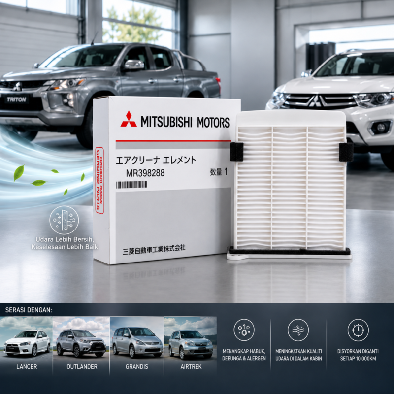 Mitsubishi Triton 2005-2014, Pajero Sport, Lancer, Outlander, Grandis, Airtrek Cabin Air Filter MR398288