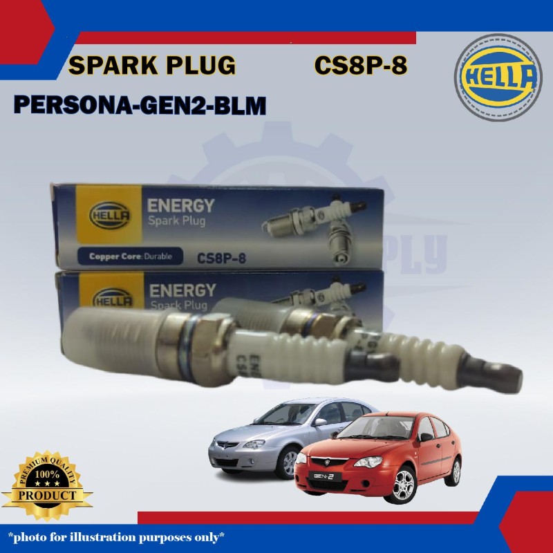 Spark Plug Set (4pcs)-Proton Persona-GEN2 Campro-Saga BLM-FLX-Exora CPS-Waja Campro-Preve-CS8P-8