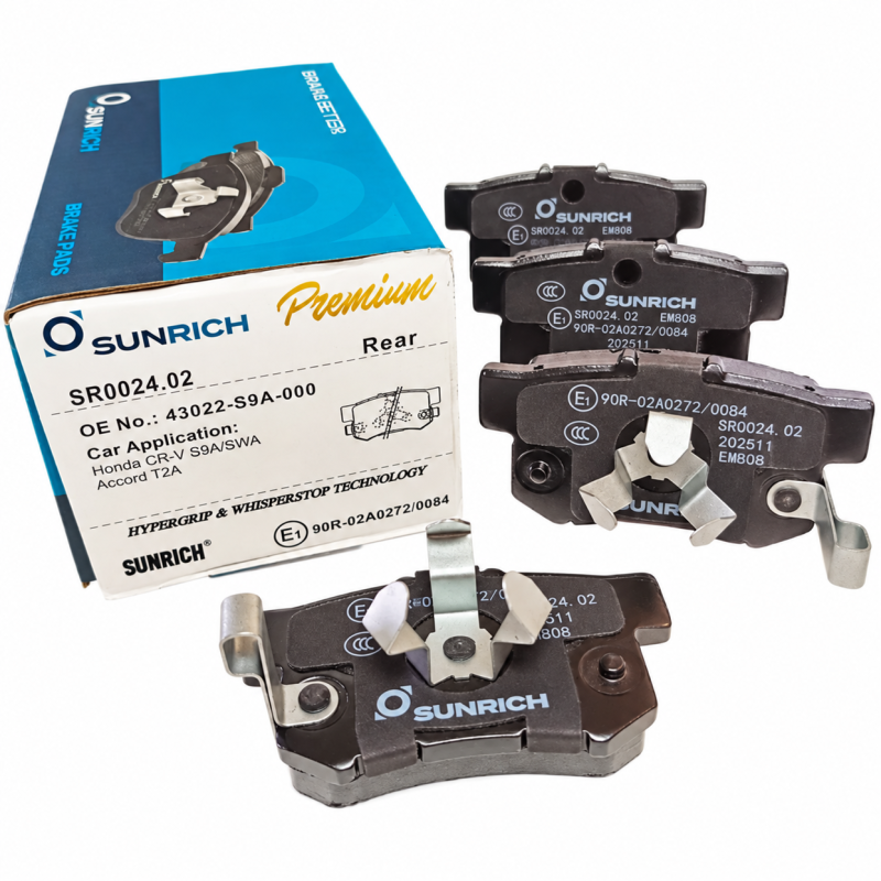 SUNRICH Honda CRV S9A/SWA/TOA, Accord T2A Rear Brake Pad Brek Belakang SR0024.02 - 1 Sets