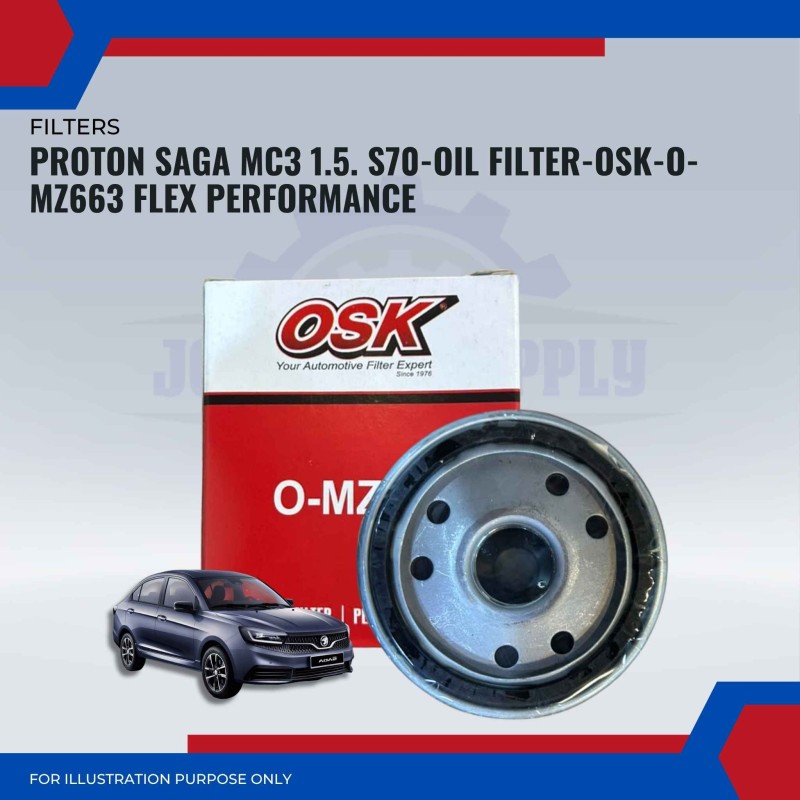 Oil Filter-Proton Saga MC3 1.5cc-S70 New-O-MZ663