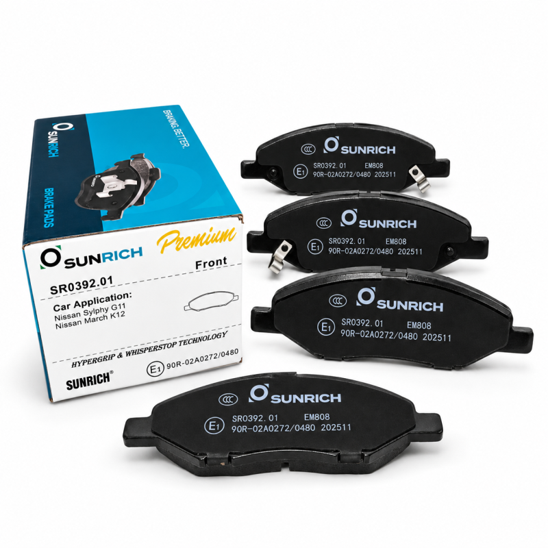 SUNRICH Nissan Sylphy G11, March K12 Front Brake Pad Brek Depan Hadapan SR0392.01