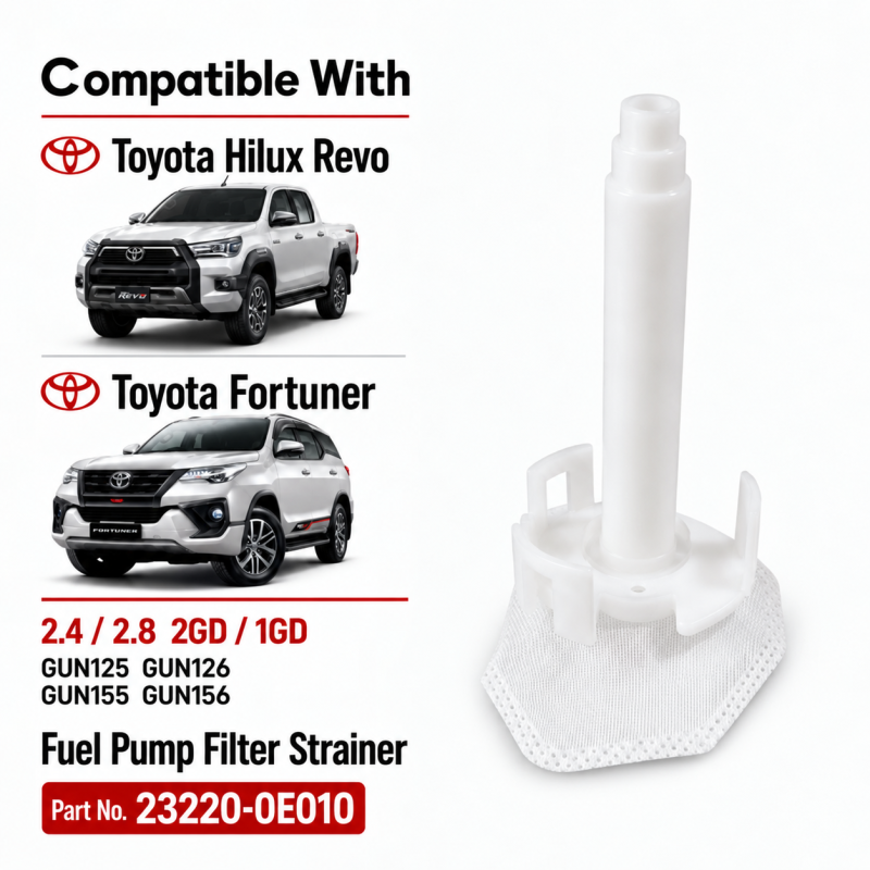 Toyota Hilux Revo Fortuner 2.4 2.8 2GD 1GD GUN125 GUN126 GUN155 GUN156 Fuel Pump Filter Strainers 23220-0E010