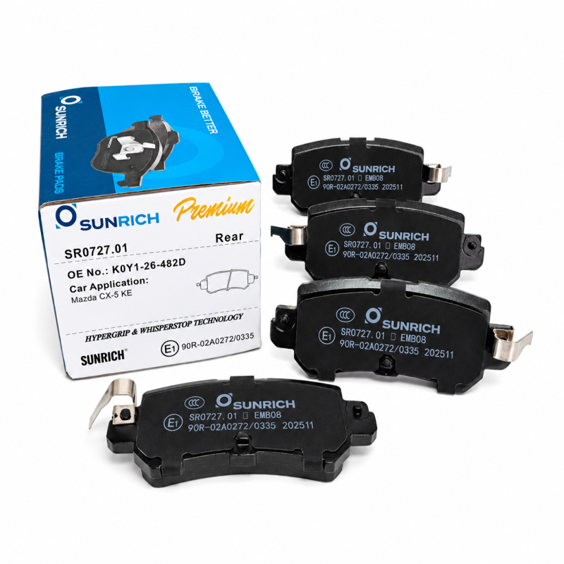 Mazda 2 DJ/DL (w/o EPB) Non-EPB Rear Brake Pad Brek Belakang SR0727.01 - 1Sets