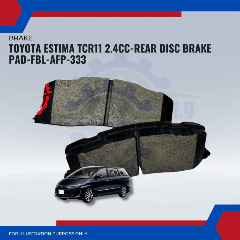 Toyota Estima TCR11 2.4CC-Rear Disc Brake Pad-FBL-AFP-333
