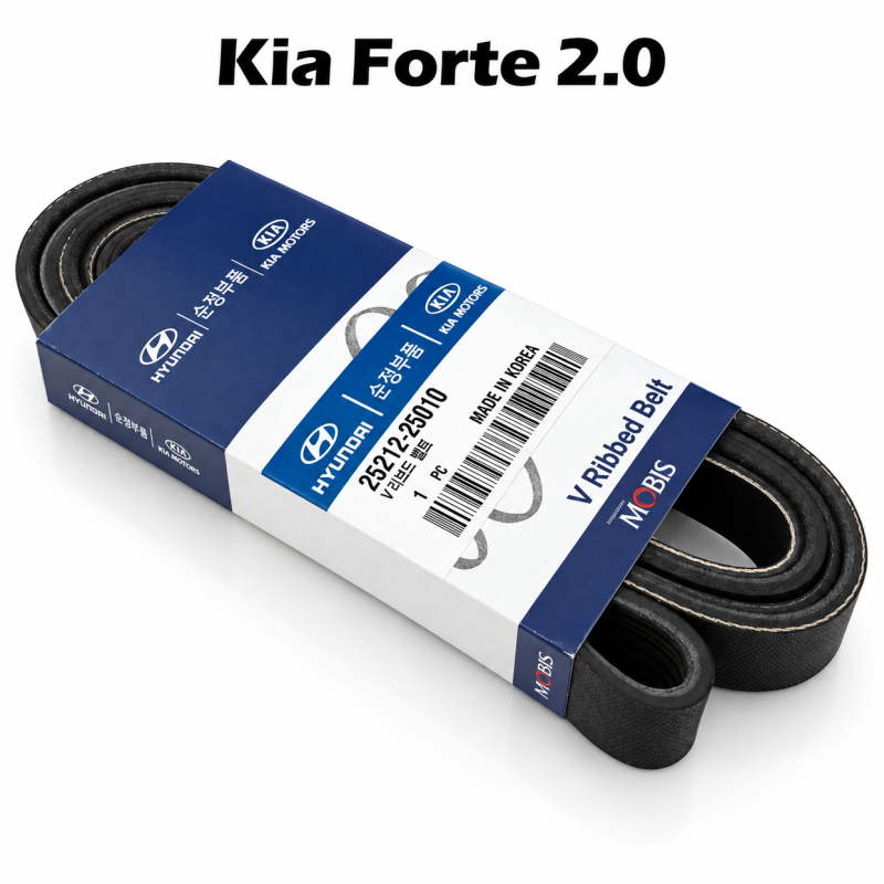 Kia Forte 2.0 Fan Belt V Ribbed Belt 6PK2162 Hyundai Mobis 25212-25010
