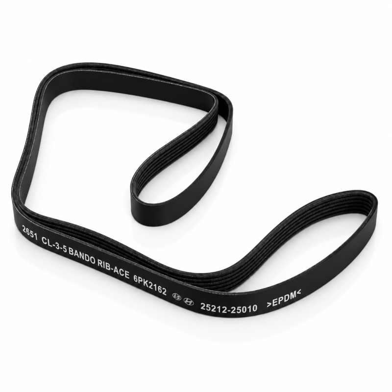 Kia Forte 2.0 Fan Belt V Ribbed Belt 6PK2162 Hyundai Mobis 25212-25010