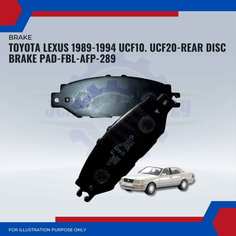 TOYOTA LEXUS 1989-1994 UCF10. UCF20-REAR DISC BRAKE PAD-FBL-AFP-289