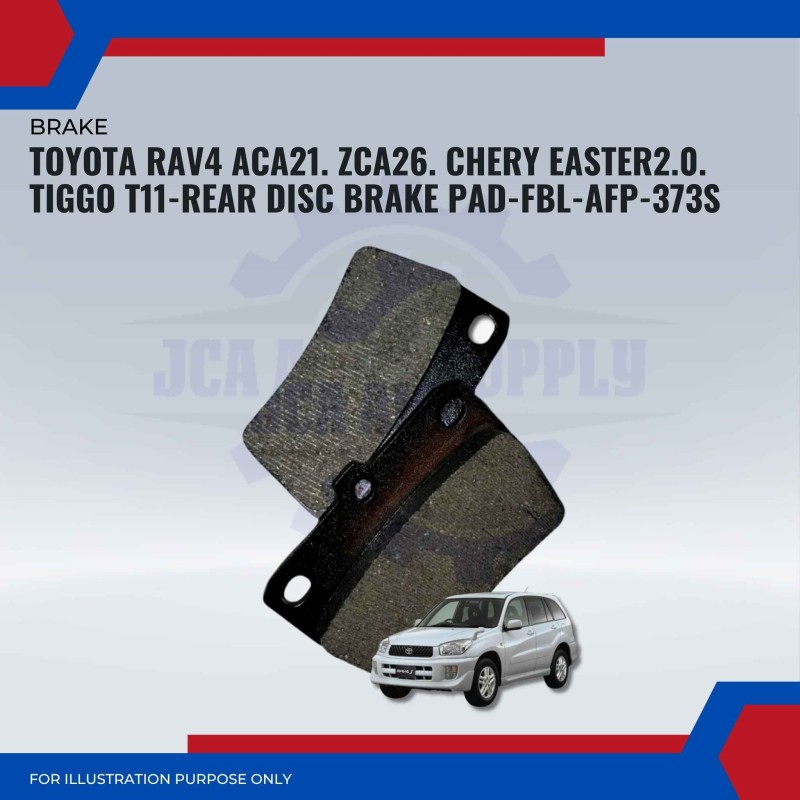 Toyota RAV4 ACA21. ZCA26. Chery Easter 2.0. Tiggo T11-Rear Disc Brake Pad-FBL-AFP-373S