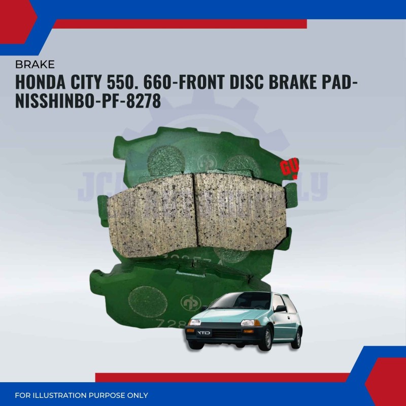 Honda City 550. 660-Front Disc Brake Pad-NISSHINBO-PF-8278
