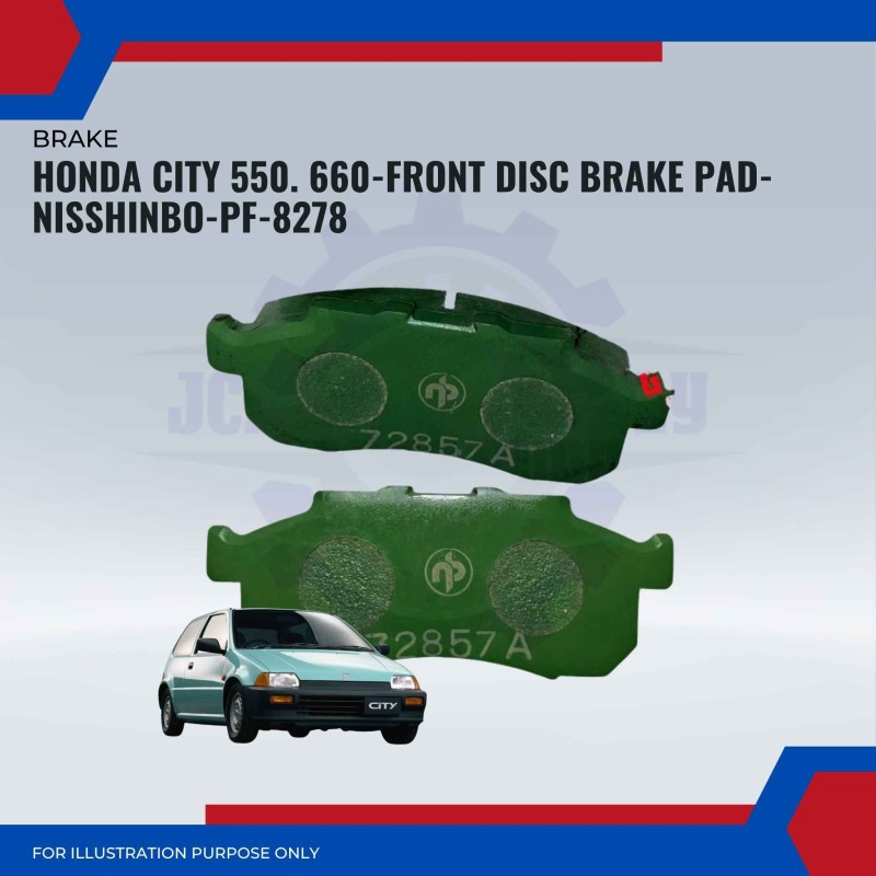 Honda City 550. 660-Front Disc Brake Pad-NISSHINBO-PF-8278