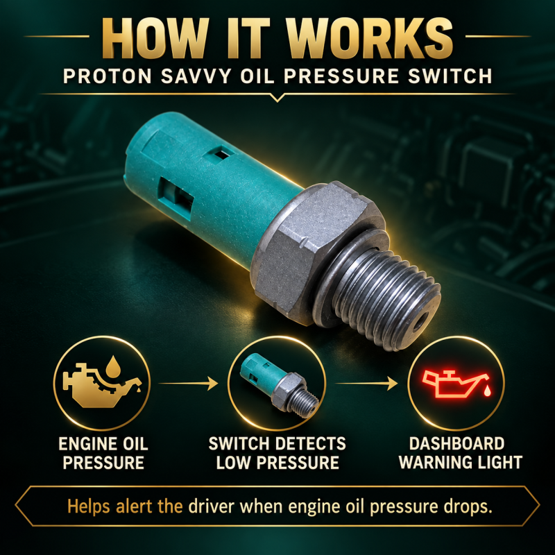 PROTON SAVVY ENGINE OIL PRESSURE SWITCH