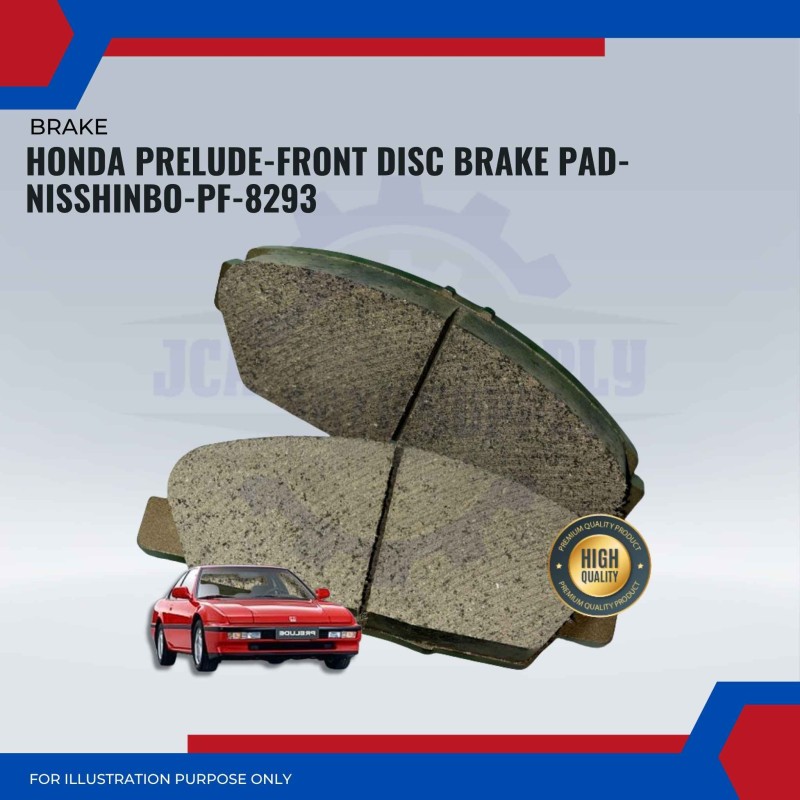 Honda Prelude-Front Disc Brake Pad-NISSHINBO-PF-8293