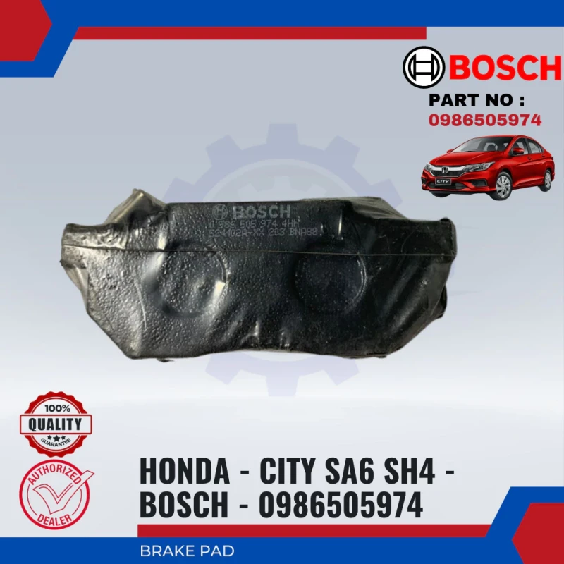 Honda Civic SR3. SR4. City SEL. Jazz SAA-Front Disc Brake Pad-BOSCH-0986505974-BP5974