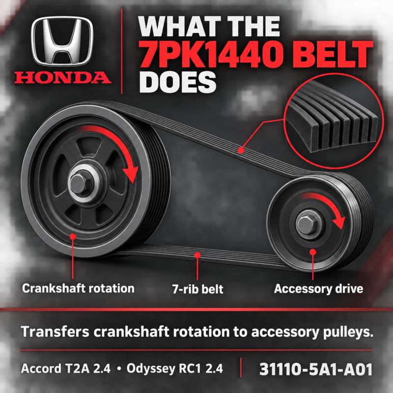 HONDA ACCORD T2A-2.4,ODC RC1-2.4 FAN BELT 7PK1440 (31110-5A1-A01)