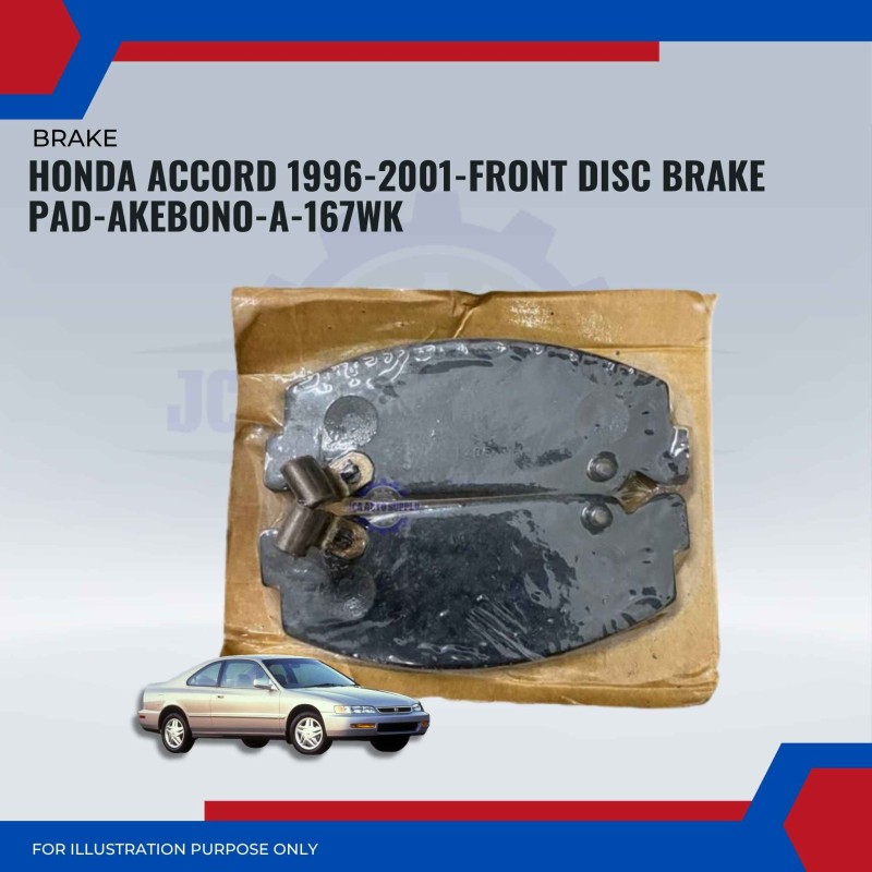 Honda Accord 1996-2001-Front Disc Brake Pad-AKEBONO-A-167WK