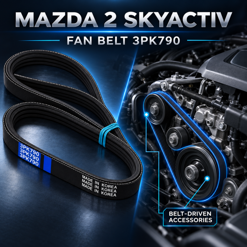 MAZDA 2 SKYACTIV 2014Y FAN BELT 3PK790
