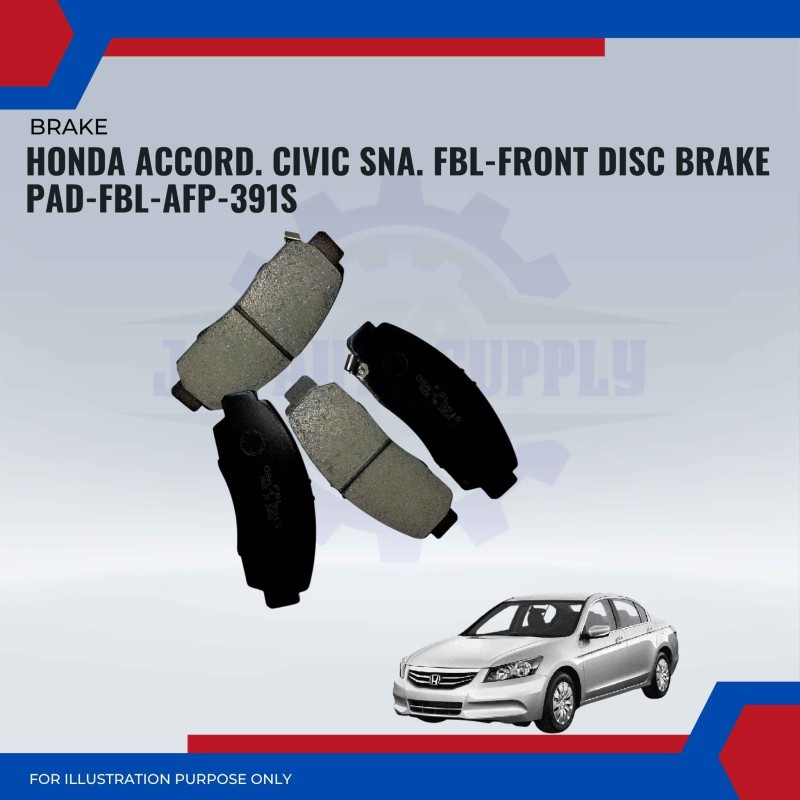 Honda Accord. Civic SNA. FBL-Front Disc Brake Pad-FBL-AFP-391S