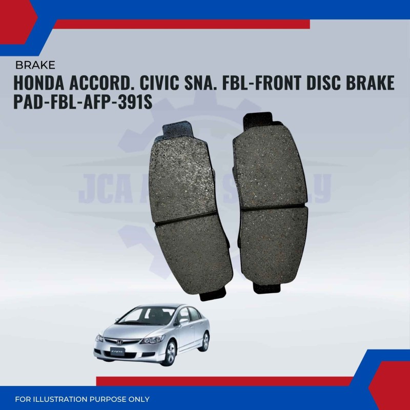Honda Accord. Civic SNA. FBL-Front Disc Brake Pad-FBL-AFP-391S