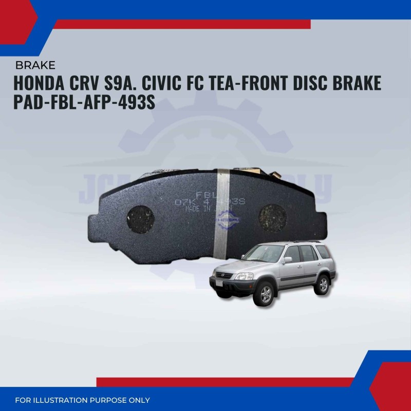 Honda CRV S9A. Civic FC TEA-Front Disc Brake Pad-FBL-AFP-493S