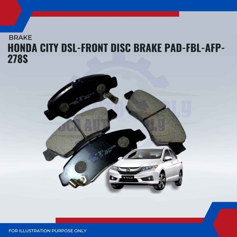 Honda City DSL-Front Disc Brake Pad-FBL-AFP-278S