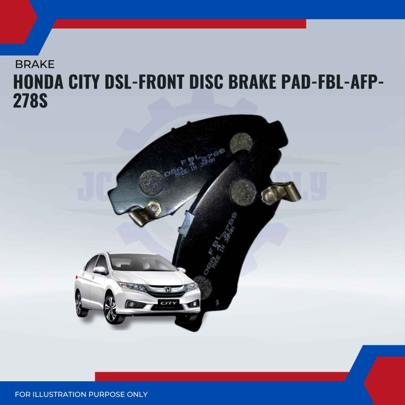 Honda City DSL-Front Disc Brake Pad-FBL-AFP-278S