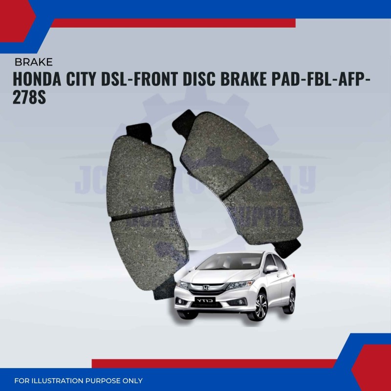 Honda City DSL-Front Disc Brake Pad-FBL-AFP-278S
