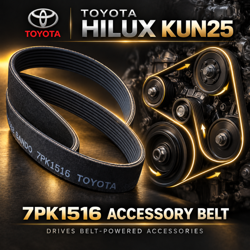 7PK1516 Toyota Hilux KUN25 Alternator Fan Belt / Air Cond Belt / V Belt 90916-T2006