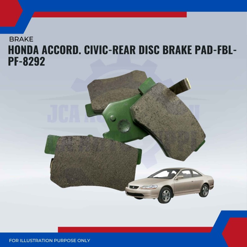 Honda Accord. Civic-Rear Disc Brake PAD-FBL-PF-8292