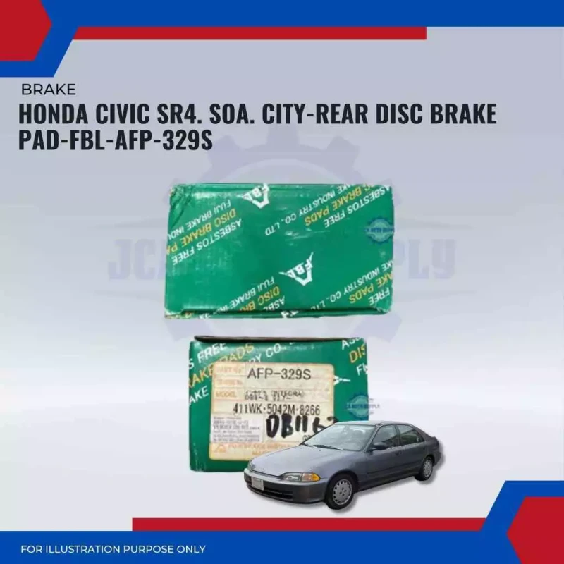 Honda Civic SR4. SO4. City TMO-Rear Brake Pads -FBL- AFP329S