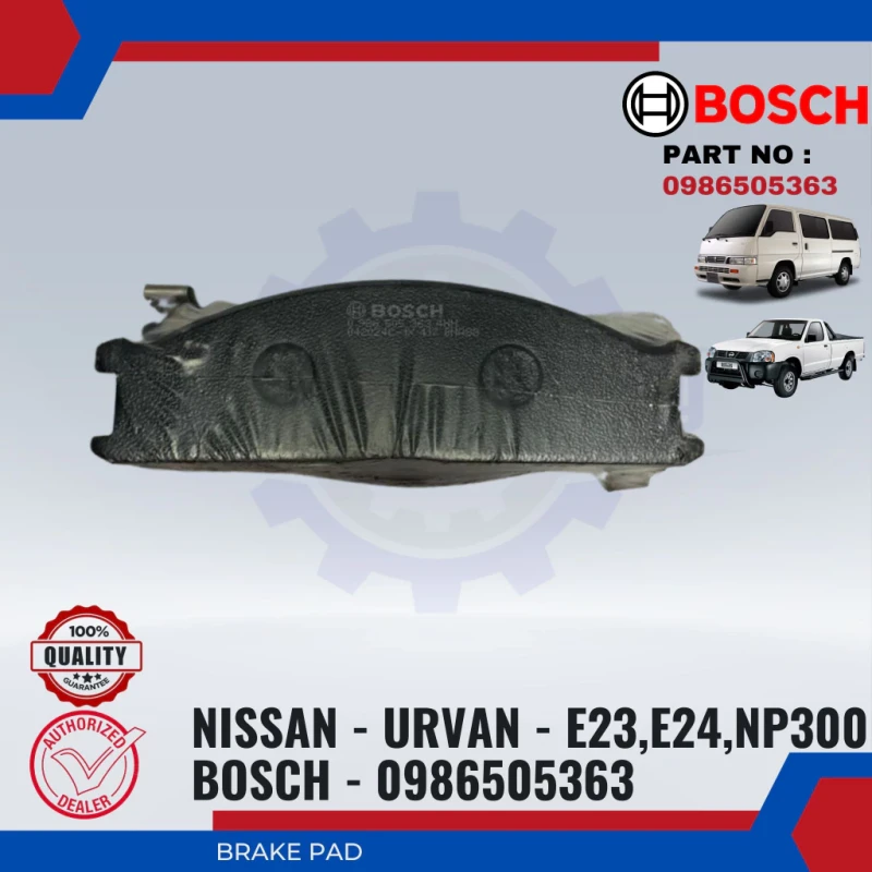 Nissan Urvan E23. E24. NP300-Front Disc Brake Pad-BOSCH-0986505363-BP-5363