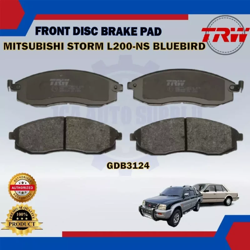 Mitsubishi Storm L200 2.5CC-A32-Nissan Maxima-Bluebird-Front Disc Brake Pad-TRW-GDB3124