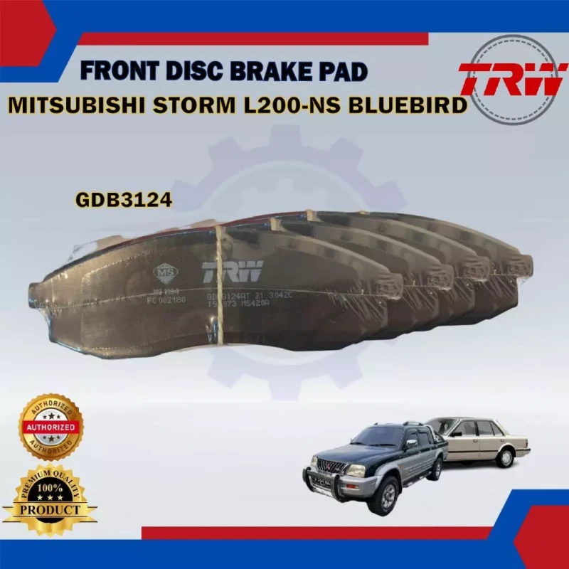 Mitsubishi Storm L200 2.5CC-A32-Nissan Maxima-Bluebird-Front Disc Brake Pad-TRW-GDB3124